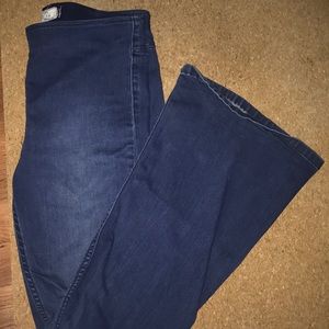 Free People High Waisted Bell Bottom Jeans